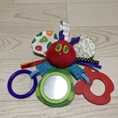 はらぺこあおむし　ベビーカー　おもちゃ　ラトル　リング