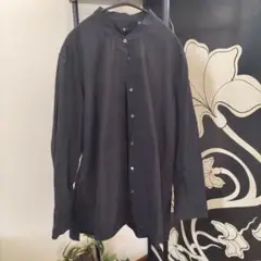 UNIQLO +j　スタンドカラーブラックシャツ　（XL）