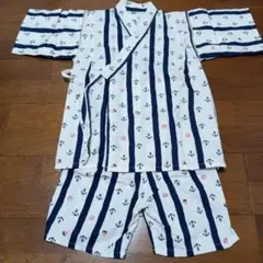 甚平 ストライプ柄 130サイズ