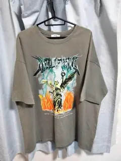 Perushu ペルーシュ　グラフィックプリント Tシャツ　半袖　Lサイズ　古着
