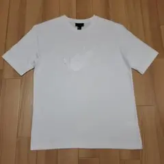 美品 H&M ボディ同色 鳥刺繍 Tシャツ