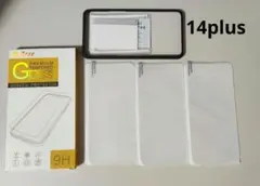 3枚入 iPhone 14 Plus フィルム ガラスフィルム 保護フィルム