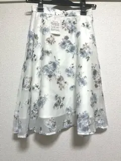 【新品】プロポーション　花柄スカート　フラワー　デート　上品