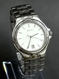 【⭐️美品❣️稼動⭐️】GUCCI アナログ 腕時計 9040M シルバー