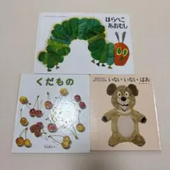 絵本セット：はらぺこあおむし・くだもの・いないいないばあ