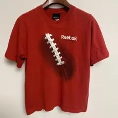 Reebok リーボック アメリカンフットボール Tシャツ 赤 XL（M相当）