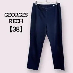 GEORGES RECH ジョルジュレッシュ ネイビー カジュアルパンツ38 M