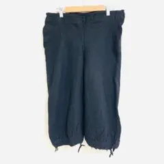 トリココムデギャルソン 縮絨ウール ダメージ ハーフパンツ ブラック サイズM