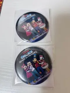ディズニー オンアイス MAGIC IN THE STARS 缶バッジ2個セット