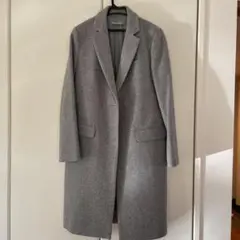 theory チェスターコート ロングコート グレー