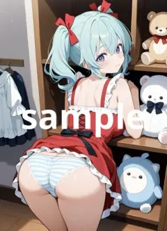 AIイラスト　セクシー　アニメイラスト　ポスター　A4サイズ　No.330
