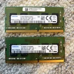 ノートPCメモリ DDR4 SAMSUNG PC4-2400T 8G(4G×2)