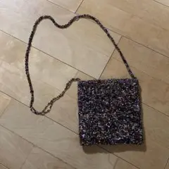 ビーズサコッシュ　ブランド不明