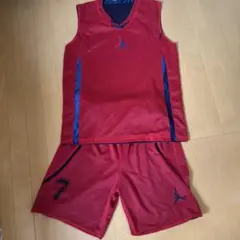 赤いバスケットボールウェア セット 7