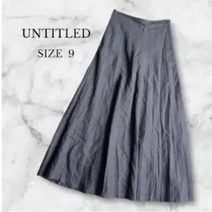 アンタイトル プリーツスカート ロング丈 きれいめ 美シルエット シンプル 上品