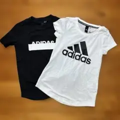 adidas Tシャツ 2枚セット 黒 白