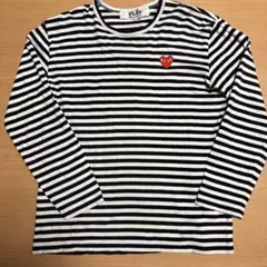 PLAY COMME des GARÇONS ストライプ長袖シャツ XL