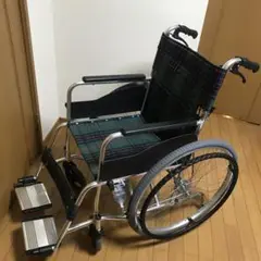 【美品】車椅子 折りたたみ 松永製作所 自走式 介助用ブレーキ付