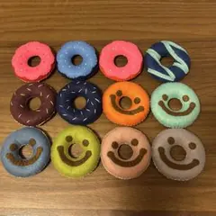 フェルトドーナツ12個セット⭐︎フェルトおままごと　ハンドメイド　Ｃ