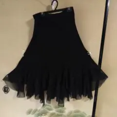 社交ダンス用フレアスカート 黒