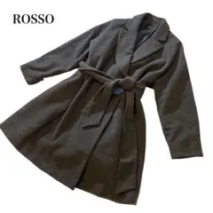 ROSSO ロッソ ロングコート ベルト ダークグレー ウール アーバンリサーチ