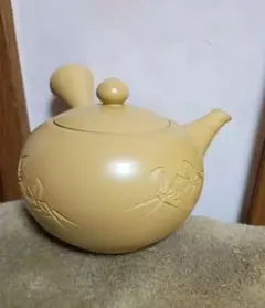 茶道具　京焼暁山窯　岡田暁山作　大名物摸北野肩付茶入　鎌倉間道仕覆　美品！！ 摸 北野肩衝茶入 八代目暁山(岡田佳明)作 共箱 象牙蓋 仕服(鎌倉