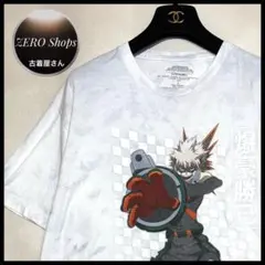 僕のヒーローアカデミア 爆豪勝己 キャラクタープリント Tシャツ 大きいサイズ