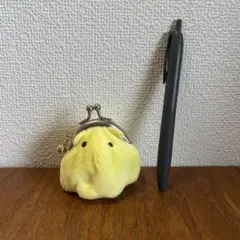 【めんだこ】ぬいぐるみ コインケース 黄色 鈴付き