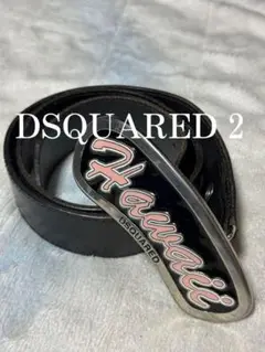 DSQUARED 2 Metal Logo Leather Belt