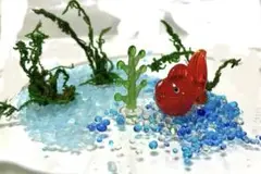 硝子細工金魚と水草Z