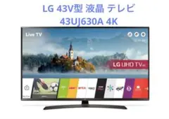LG 43UJ630A-JD 43インチ4K液晶テレビ ピュアサラウンドやwebOS搭載、日常から4Kクオリティを楽しむ