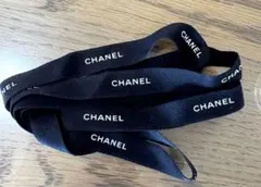 CHANEL ロゴ黒リボン