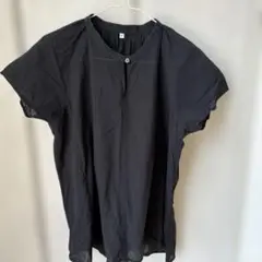 無印良品　黒の半袖シャツ Lサイズ