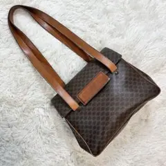 定番】セリーヌ CELINE マカダム ショルダーバッグ トートバッグ レザー