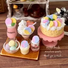 カラフルチョコのスイーツset ミニチュアスイーツ フード