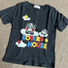 LOVERS HOUSE キャラクターTシャツ 黒