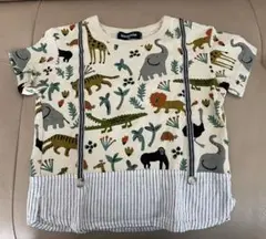 klädkap クレードスコープ　動物柄 Tシャツ 100