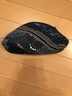 着物古布ファスナーポーチ
