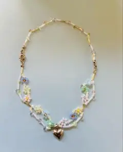 【美品】ビーズネックレス アクセサリー ネックレス