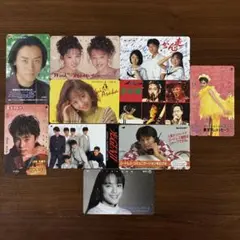 80年代〜90年代アイドル 使用済みテレフォンカード 10枚セット