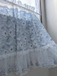 ハンドメイド♡カフェカーテン♡目隠し♡ローラアシュレイ♡69✕50♡２枚