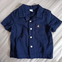 値下げ　baby GAP ネイビー シャツ 18-24ヶ月