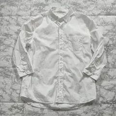 STILL BY HAND ドレスシャツ ワイシャツ ボタンダウン 7分袖 白