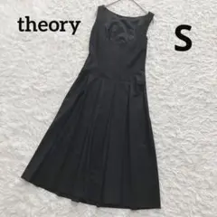 theory セオリー　ノースリーブワンピース　プリーツスカート　シンプル　S