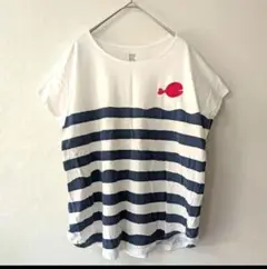 【graniph】グラニフ きんぎょがにげた Tシャツ 五味太郎 ボーダー
