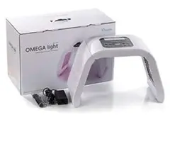 〇Dd右横1054 未使用 オメガライト 美顔器 Qoo10] 7色/4色 LED美容器OMEGA LI