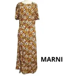 [美品]　MARNI　マルニ　ロゴ　プリントワンピース　40