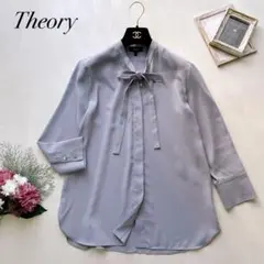 美品✨ セオリー TIE BLOUSE PRIME GGT ボウタイブラウス S
