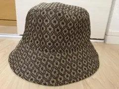 Moussy幾何学模様 ブラウン バケットハット S/M レディース限定デザイン