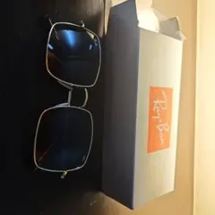 Ray-Ban スクエアサングラス ブルーレンズ
